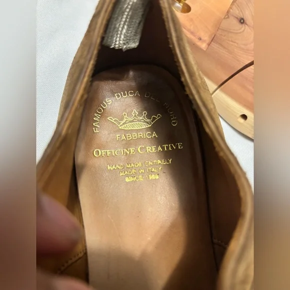 Officine Creative Tan Suede Oxford Shoes - Picture 13 of 14